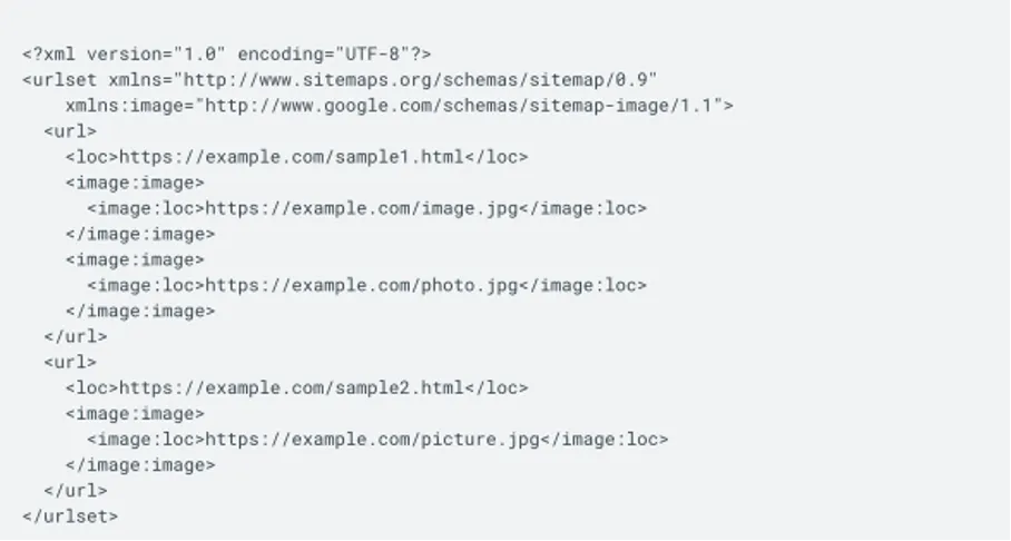 google bilder sitemap