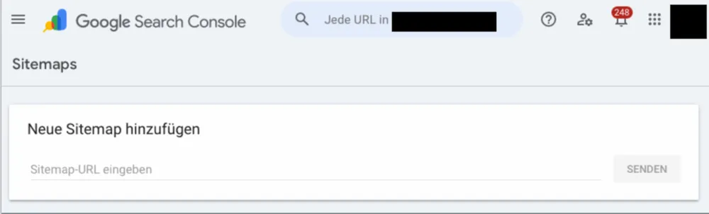 sitemap search console einreichen